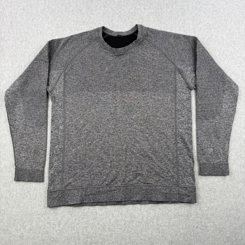 Lululemon Sweatshirt Mens XL Gray Engineered Warmth Merino Wool Blend Pullover